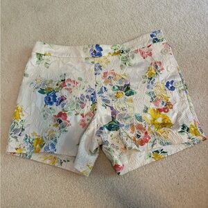 Floral high waisted shorts
